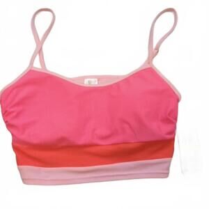 SALT COVE JUNIORS COLORBLOCKED LONGLINE COLOR BLOCK POP PINK M